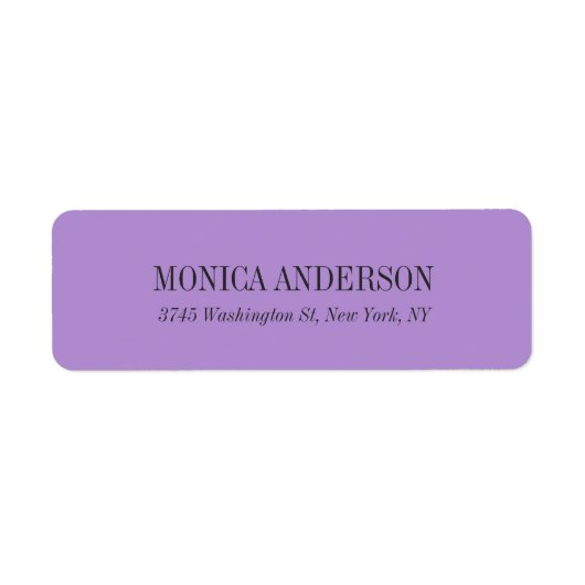 Étiquette Élégant minimaliste moderne (Devant)