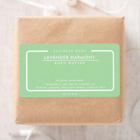 Étiquette Élégant minimaliste simple design (En situation)