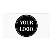 Étiquette élégant, moderne, raffiné et éditable. (Devant)