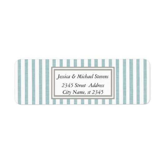Étiquette Élégant moderne rayures étroites (Devant)