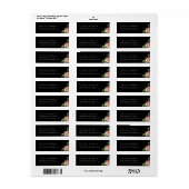 Étiquette Elegant Moody Watercolor Floral (Feuille entière)