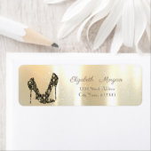 Étiquette Élégant, Or, talons hauts (En situation)