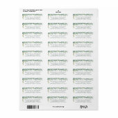 Étiquette Élégant paysage botanique d'Eucalyptus (Feuille entière)