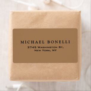 Étiquette Elegant Plain Minimalist Modern