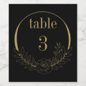 Étiquette élégant pour une bouteille. Numéro de ta (Étiquettes simples)