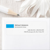 Étiquette Élégant profil minimaliste simple (En situation)