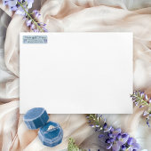 Étiquette Elegant Regency Wisteria Garden Mariage Adresse