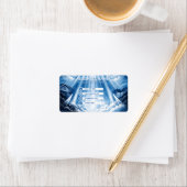 Étiquette Elegant Residential Pressure Washing Radiant Sky (En situation)