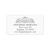 Étiquette Élégant, royal (Devant)