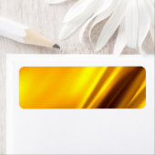 Étiquette Elégant Satin Or Faux Texture Look (En situation)