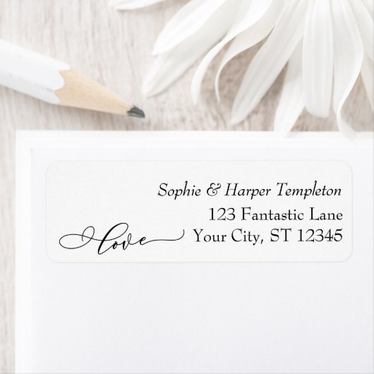 Étiquette Elégant Script de luxe Police Simple Typographie A (En situation)