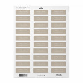 Étiquette Élégant Script Grey Mariage Adresse de retour (Feuille entière)