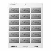 Étiquette Élégant script moderne modifiable écriture de text (Feuille entière)