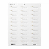 Étiquette Élégant Script Monogramme Initiales minimaliste (Feuille entière)