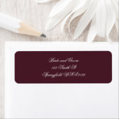 Étiquette Elegant Script Return Address Labels (En situation)