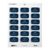 Étiquette Élégant Snowflakes Adresse de retour Label (Feuille entière)