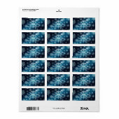 Étiquette Élégant Snowflakes Adresse de retour Label (Feuille entière)