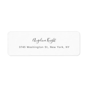 Étiquette Élégant stylé tendance unique écriture manuscrite