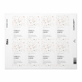 ÉTIQUETTE ELEGANT TERRAZZO STONE TEXTURE CANDLE LABEL (Feuille entière)