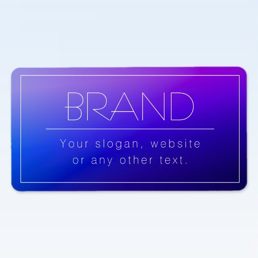 Étiquette Élégant texte modifiable et couleur violet moderne