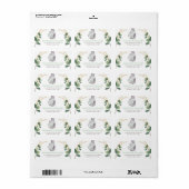 Étiquette Élégant Vert Elephant Adresse de retour Label (Feuille entière)