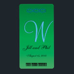 Étiquette Élégant vert forêt 3d Monogramme<br><div class="desc">Forest Green chic unique est fantastique,  fantaisiste,  capricieux,  impulsif,  lunatique,  curieux et un triomphe idiosyncratique.  Toutes les images et oeuvres d'art © Jesterful.</div>