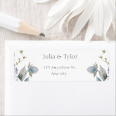 Étiquette Elegant  Wedding Address Label (En situation)