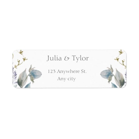 Étiquette Elegant  Wedding Address Label (Devant)