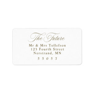 Étiquette Élégante adresse de retour de RSVP de mariage en o