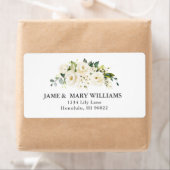 Étiquette Elégante aquarelle Rose d'albâtre (En situation)