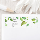 Étiquette Elégante aquarelle vert verdure botanique (En situation)