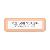 Étiquette Élégante calligraphie de mariage RSVP tendance Pea (Devant)