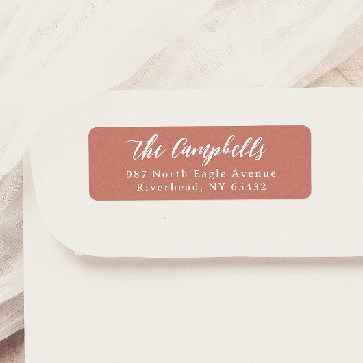 Étiquette Élégante calligraphie Typographie classique Terrac