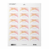 Étiquette Elégante couleur de l'Aquarelle Modèle Adresse (Feuille entière)