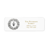 Étiquette Élégante couronne de papillon d'abeille de la rein (Devant)