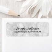 Étiquette Élégante écriture moderne manuscrite gris clair (En situation)