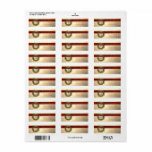 Étiquette Élégante et élégante couronne de Noël Holliday (Feuille entière)