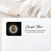 Étiquette Elégante main hamsa (En situation)