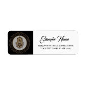 Étiquette Elégante main hamsa (Devant)