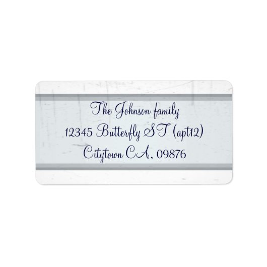 Étiquette Élégante mode ancienne (Devant)