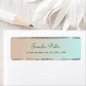 Étiquette Élégante Parties scintillant moderne manuscrite Sc (En situation)