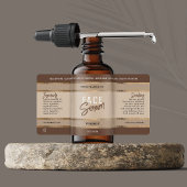 Étiquette Elégante Parties scintillant or Beige Neutral Bout