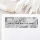 Étiquette Élégante Plaque Simple Gris Professionnel Moderne (En situation)