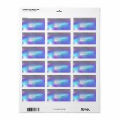 Étiquette Elégante tendance Stylish Silver Diamonds Holograp (Feuille entière)