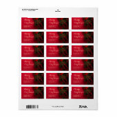 Étiquette Élégante typographie de script Noël d'affaires (Feuille entière)