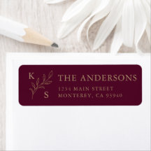 Élégante verdure Floral Mariage Logo Monogramme