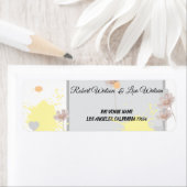 Étiquette Elegent modren dazie flower (En situation)