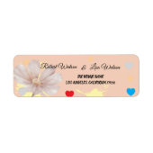 Étiquette Elegent modren dazie flower (Devant)