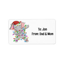 Elephant dab dabbin favori lumières de Noël