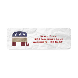 Étiquette Éléphant républicain de GOP